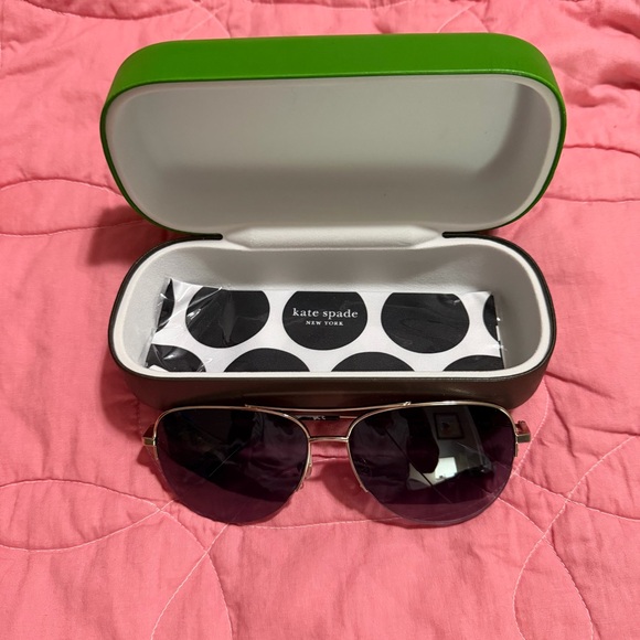 kate spade Accessories - Kate Spade Gold Tone Aviator Sunglasses Maisie/G/S 80790